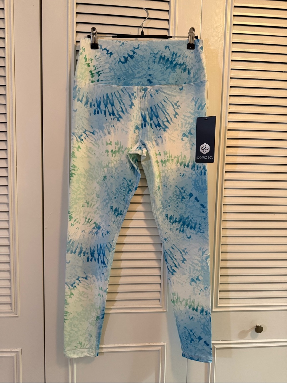 Scorpio Sol Women’s Tie-Dye Blue & Green Leggings